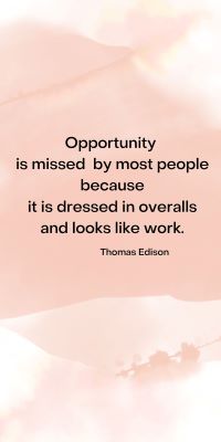 Opportunity Looks Like Work