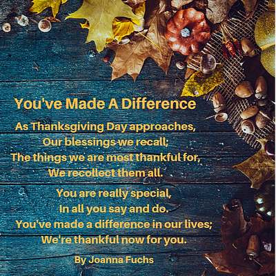Thanksgiving Poems, Wishes, Sayings: Celebrate Blessings