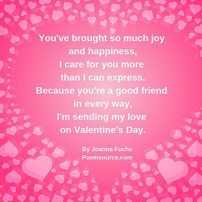 Friend Valentine Poems: Show Them They're Special