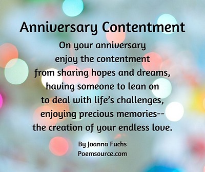 Anniversary Poems: Show You Remember and Care